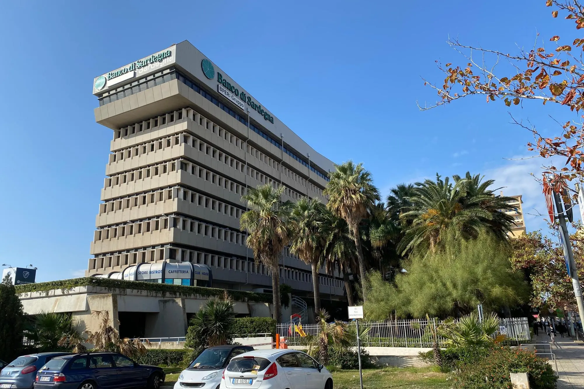 La sede cagliaritana del Banco di Sardegna