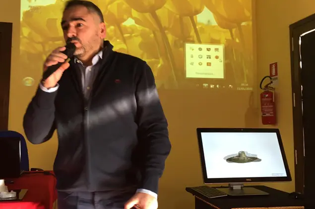 Il sindaco Garau a una conferenza sullo sviluppo territoriale (foto Sirigu)