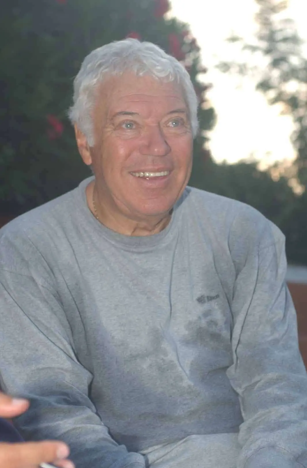 Nicola Pietrangeli a Porto Rotondo nel 2004 (foto archivio Unione Sarda)