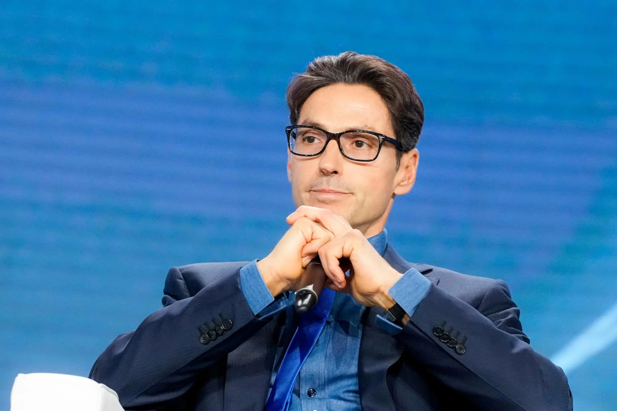 L'Ad di Mfe-Mediaset Pier Silvio Berlusconi all'incontro di fine anno a Cologno Monzese, Milano 11 dicembre 2025. UFFICIO STAMPA MEDIASET +++FOTO DIFFUSA DALL'UFFICIO STAMPA - USARE SOLO PER ILLUSTRARE OGGI LA NOTIZIA INDICATA NEL TITOLO - NON ARCHIVIARE - NON VENDERE - NON USARE PER FINI NON GIORNALISTICI - NPK+++