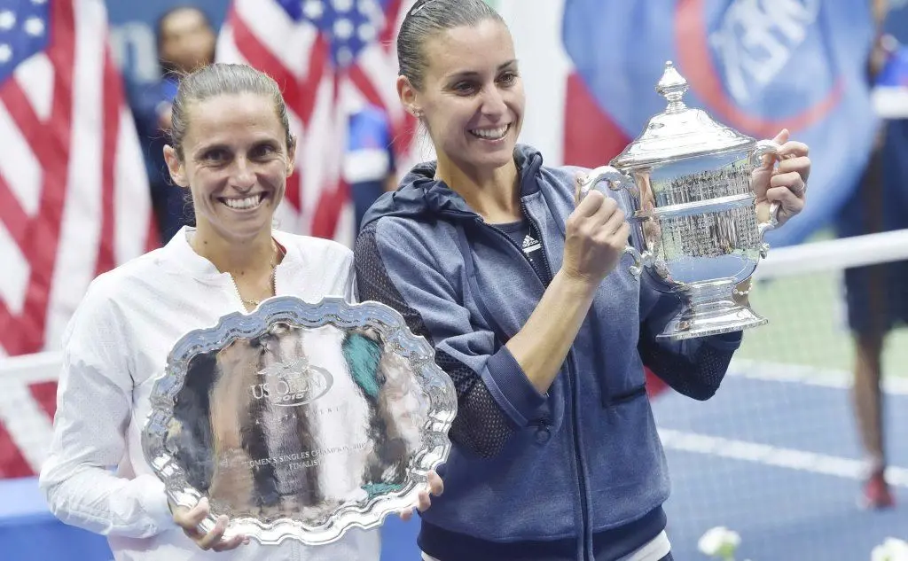 La finale tutta italiana agli Us Open, con Pennetta che batte Vinci, confermerà qualche anno dopo il momento d'oro del tennis italiano al femminile (tutte le foto sono Ansa)