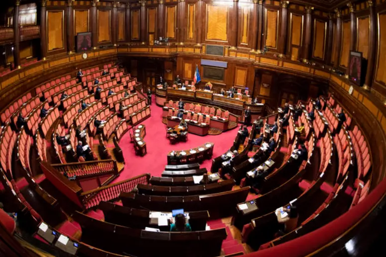 L'aula del Senato (Ansa)