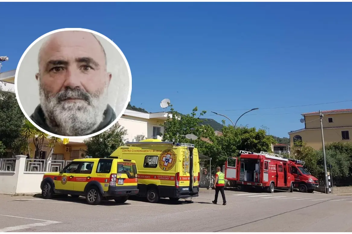 Il centro coordinamento ricerche (foto Secci) e Stefano Muceli (L'Unione Sarda)