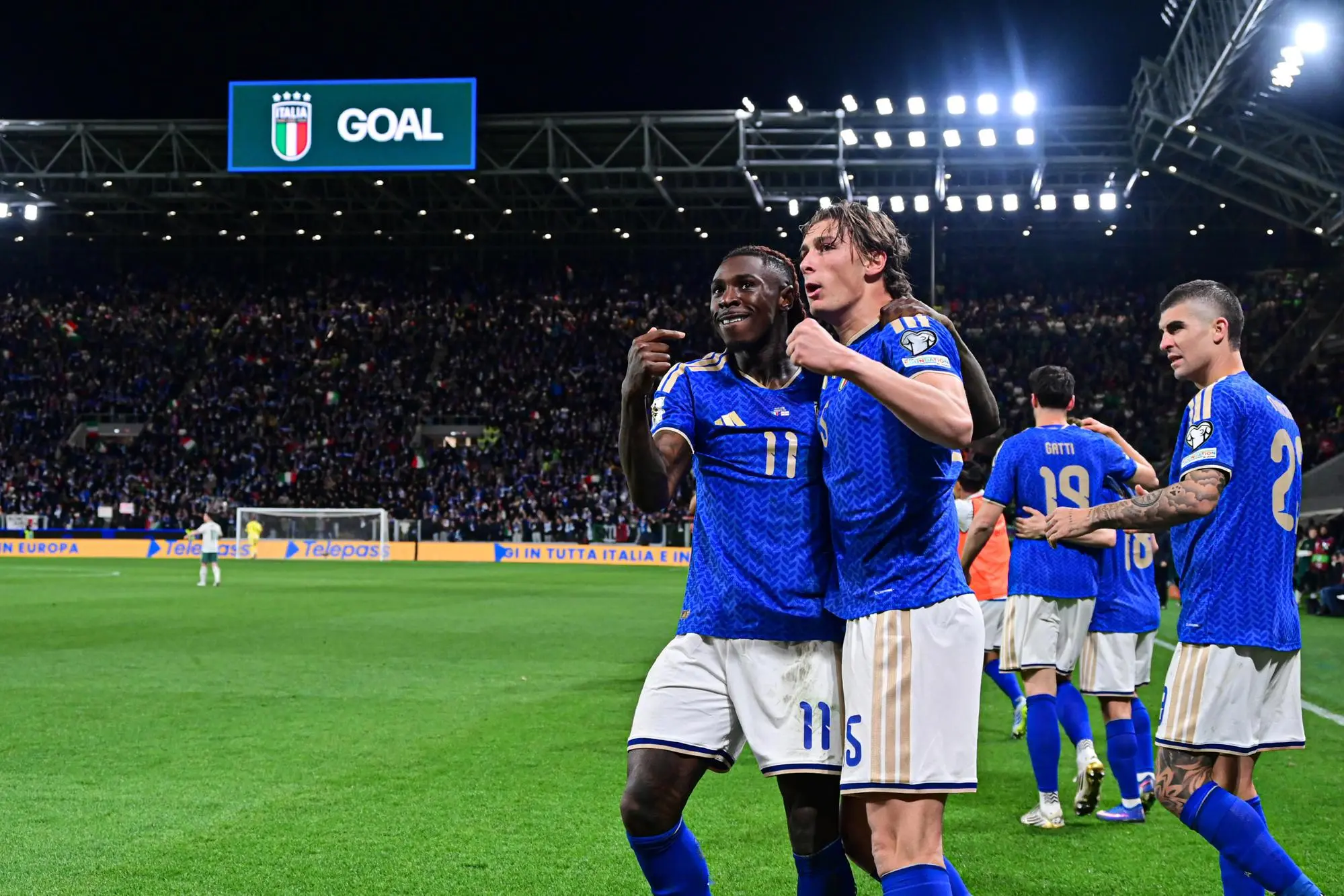 Festa azzurrra (Ansa)