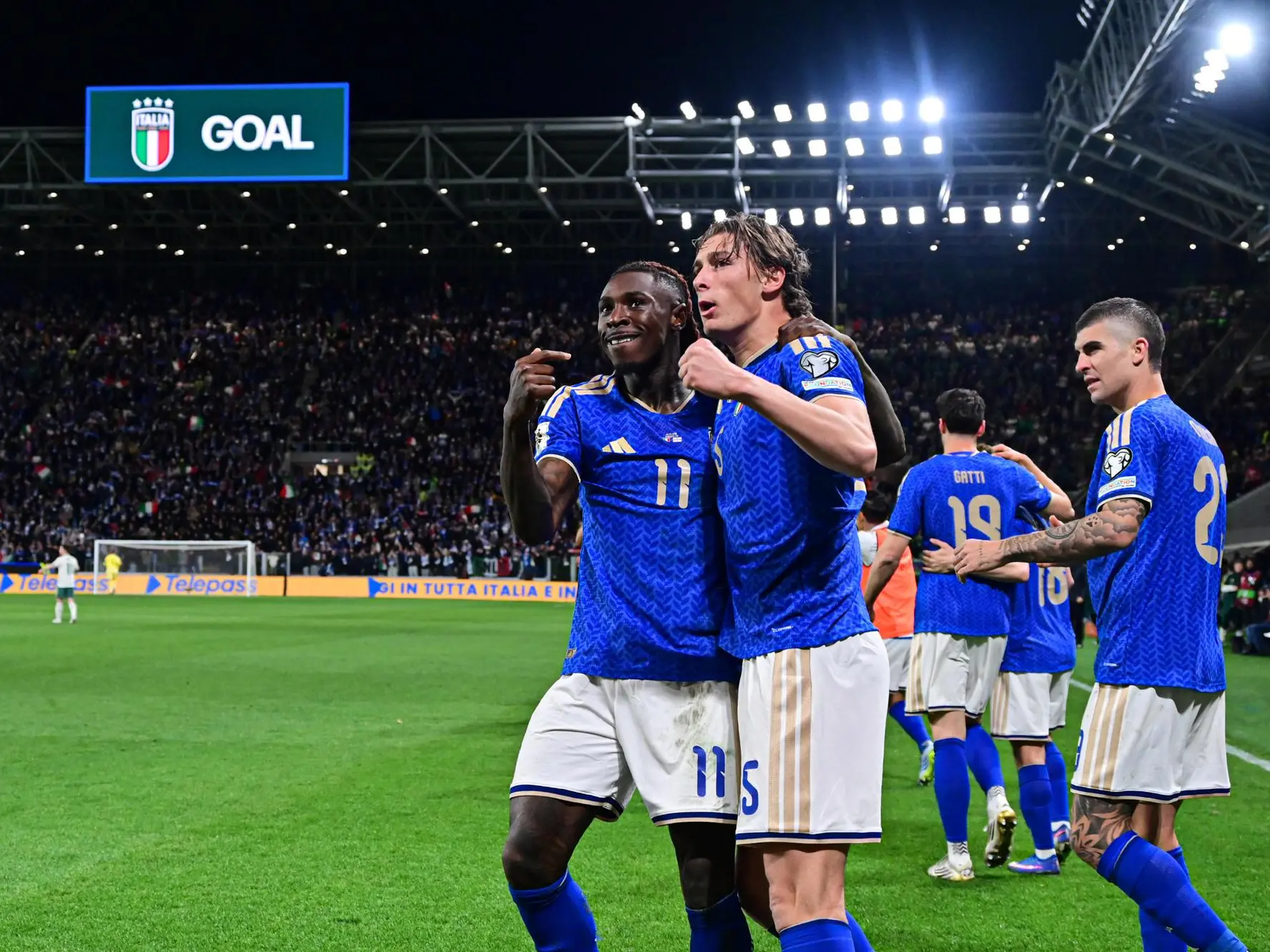 Italy, a good start: the match against Northern Ireland ends 2-0 Italy’s Moise Kean celebrates after goal 2-0 during the FIFA World Cup 2026 qualifiers playoff semifinal soccer match between Italy and Northern Ireland at Bergamo Stadium in Bergamo, Italy, 26 march 2026. ANSA/MICHELE MARAVIGLIA