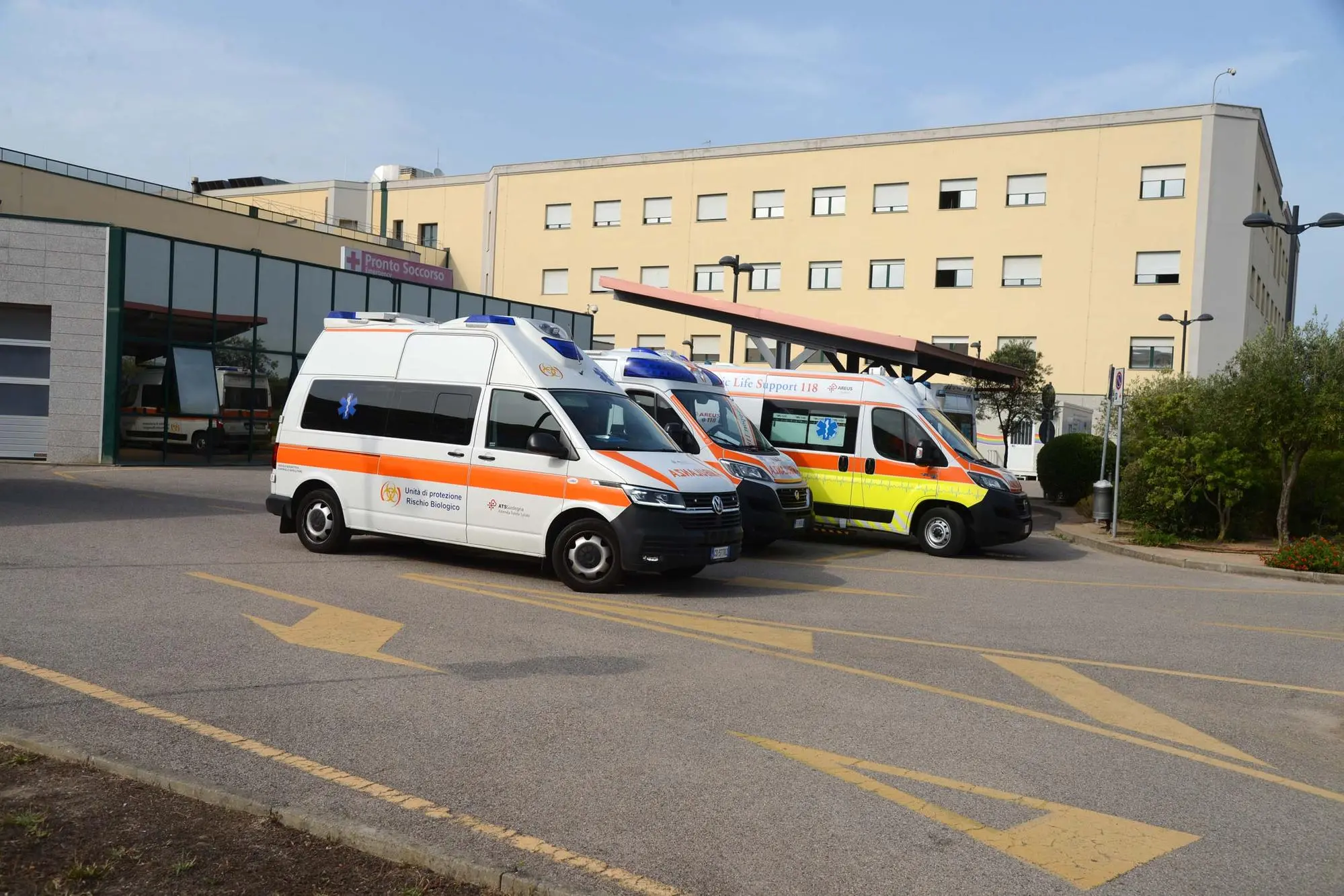 Il Pronto Soccorso dell'ospedale Giovanni Paolo II (Foto Satta)
