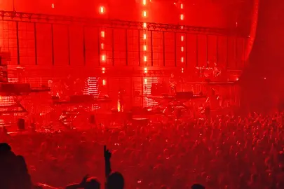 Il palco del concerto (foto da Facebook)