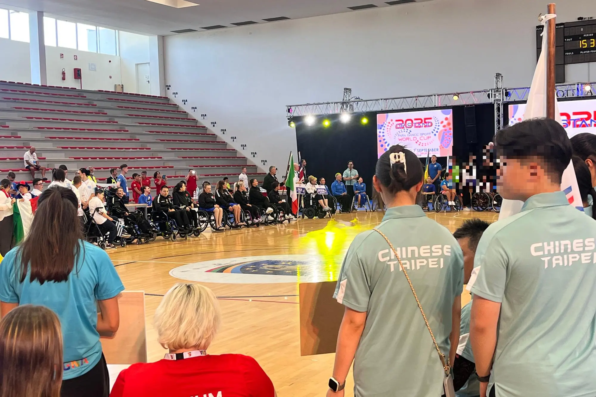 Il Palasport di Sa Rodia in occasione dei campionati di Danza Paralimpica