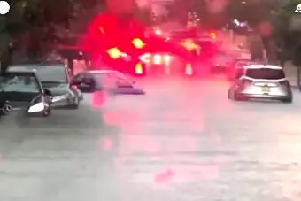 Inondazioni a New York (foto da frame video)