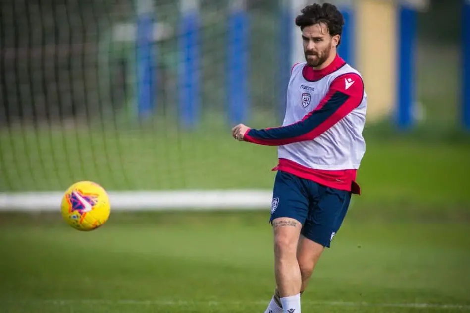 Luca Cigarini (foto Twitter Cagliari)
