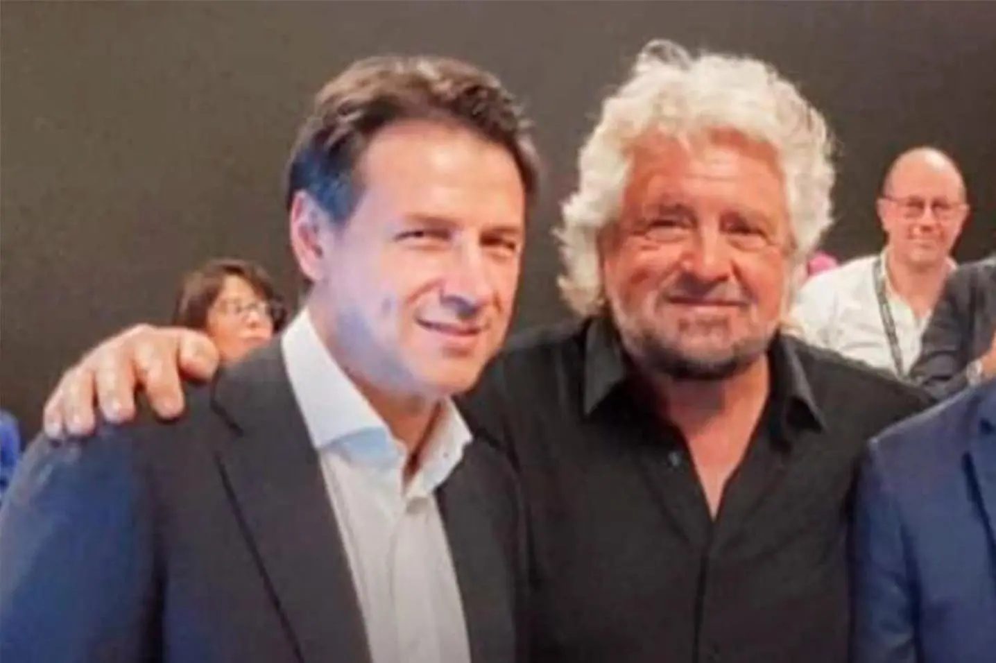 Giuseppe Conte e Beppe Grillo