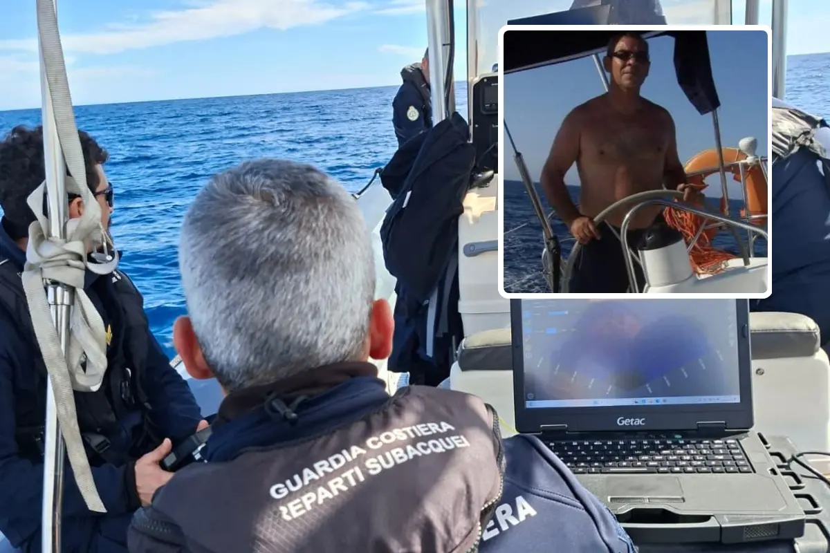 Ritrovato il corpo di Enrico Piras (nel riquadro)