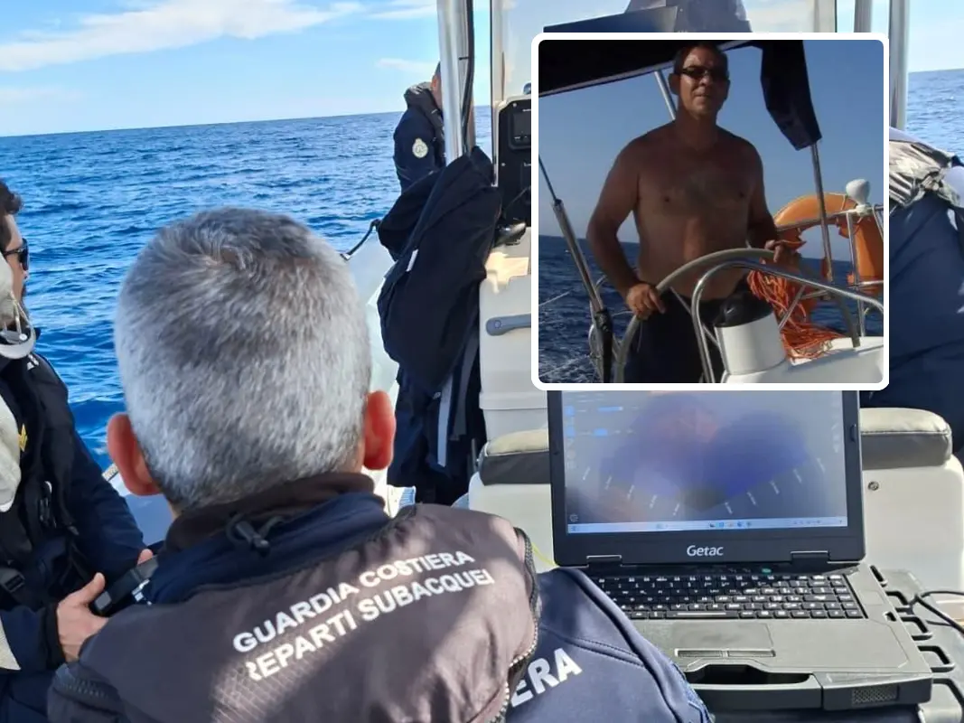 Ritrovato il corpo di Enrico Piras (nel riquadro)