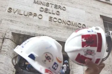 Una delle ultime manifestazioni degli operai Alcoa a Roma