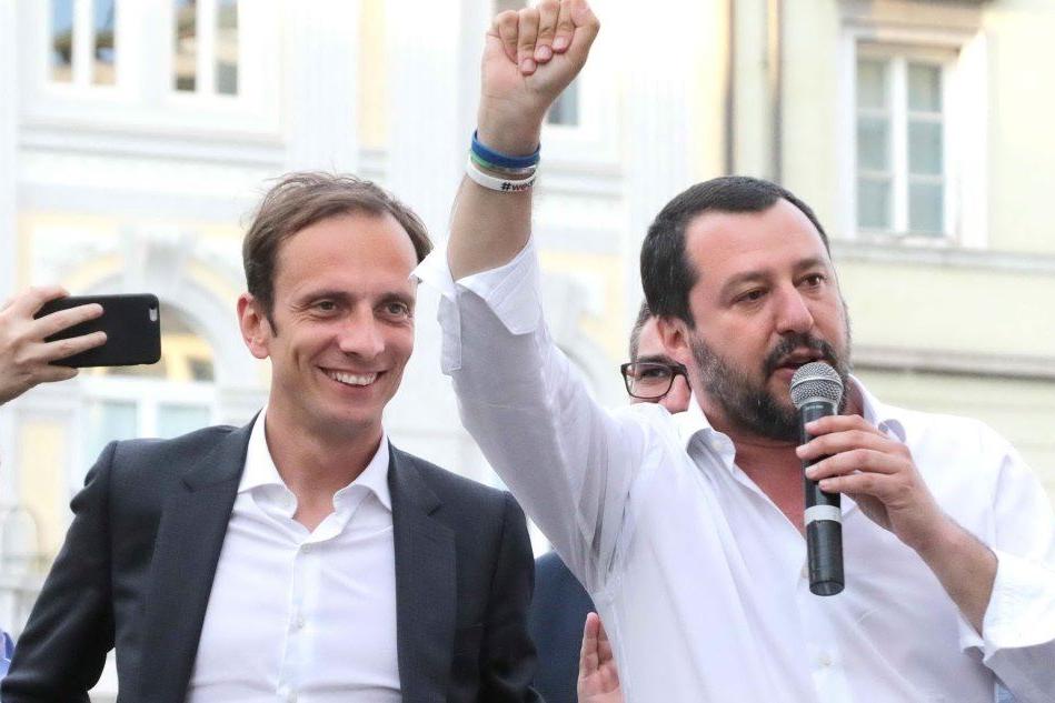Il governatore del Friuli Massimiliano Fedriga e Matteo Salvini (Ansa)