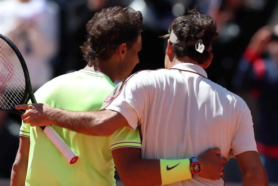 Rafa Nadal e Roger Federer (Ansa)