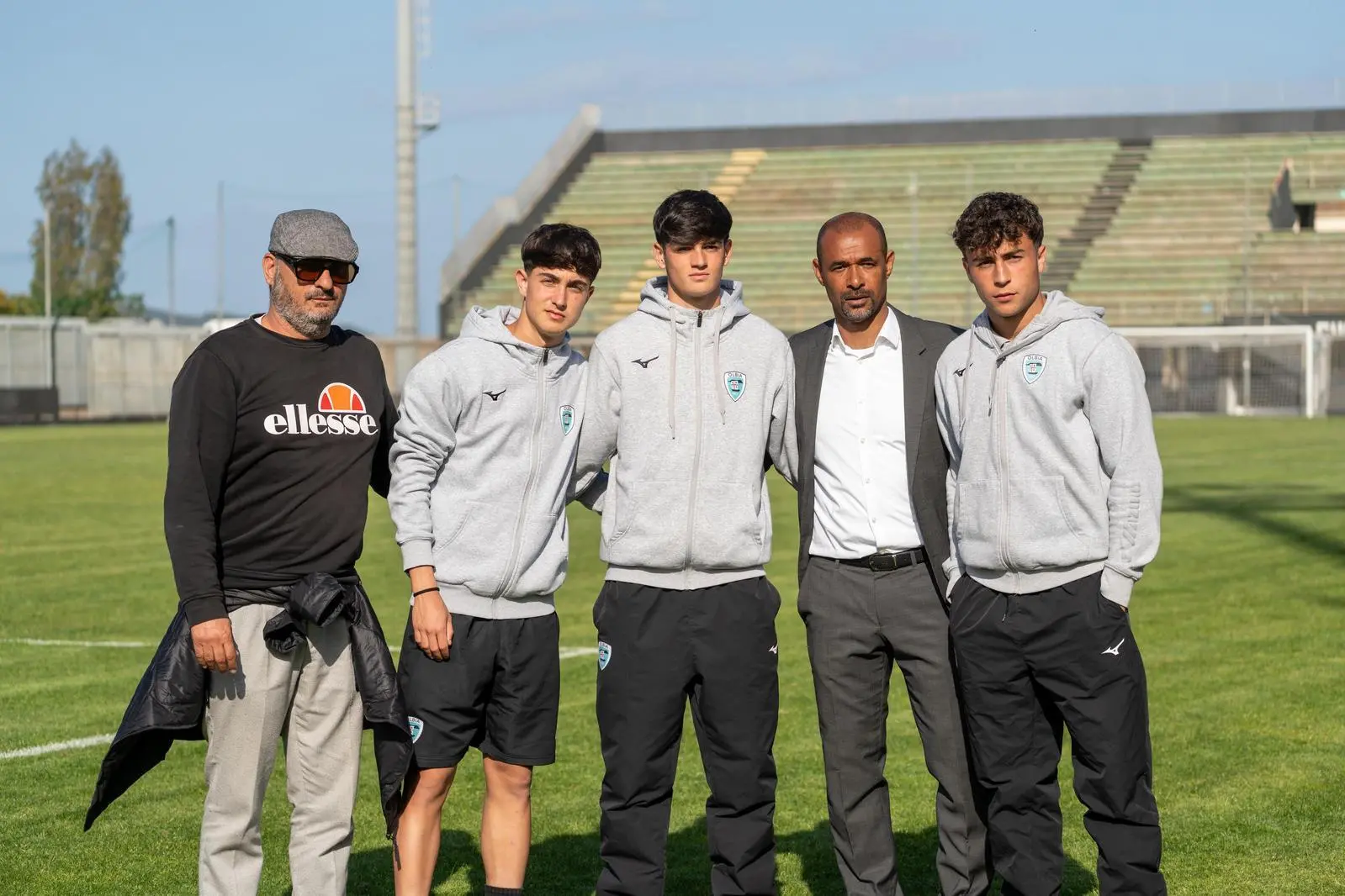Lucidi, Cassitta, Bertini, Ze Maria e Cubeddu (fonte Olbia Calcio)