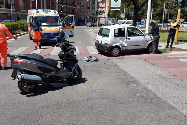 L'incidente (foto Municipale)