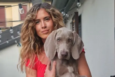Francesca Ferragni con la cucciola (foto Instagram)
