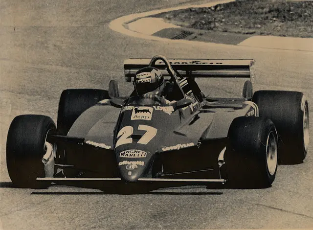 Gilles Villeneuve sulla Ferrari 126 C2 turbo