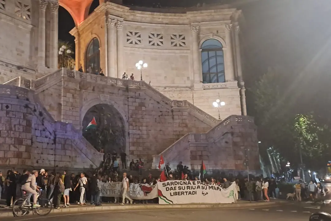 Cagliari, manifestazione per Gaza (Foto d'archivio).