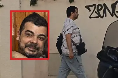 Nel riquadro Maurizio Cogoni, a destra il suo ultimo avvistamento di ieri e com'era vestito