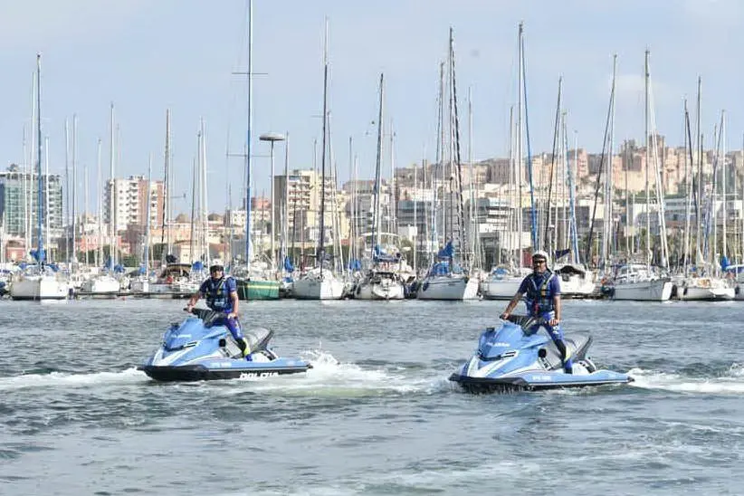 Gli acquascooter (foto questura)