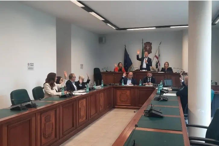 L'attuale sala consiliare (foto Careddu)