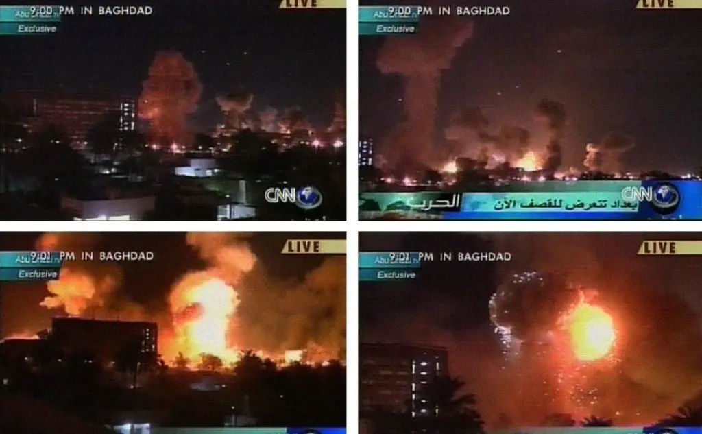 I bombardamenti Usa a Baghdad