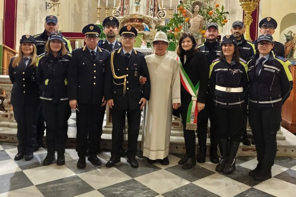 Foto dopo la messa di San Sebastiano