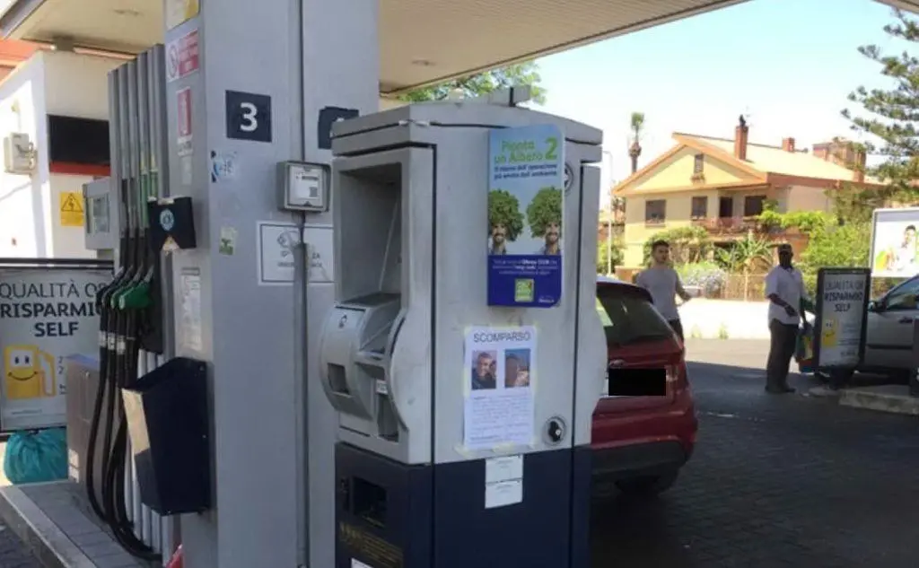 La stazione di servizio dove Cogoni ha fatto rifornimento