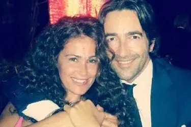 Samantha De Grenet e l'ex marito Luca Barbato