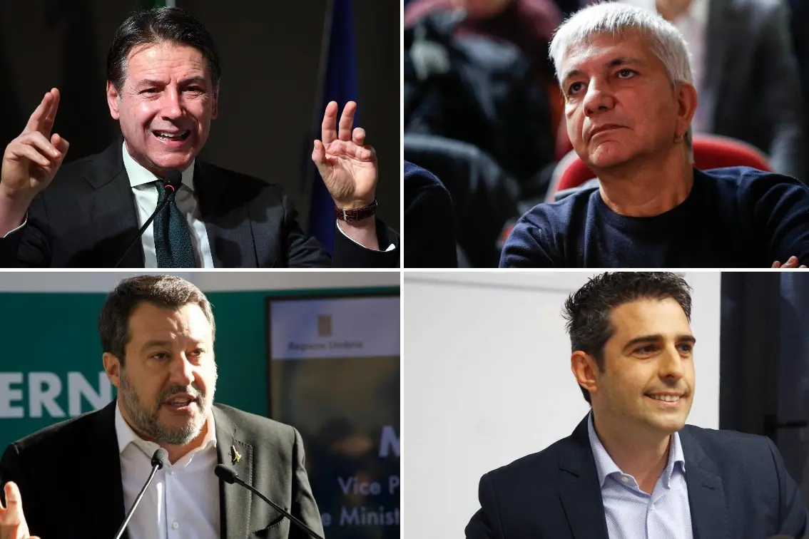 Conte, Vendola, Salvini e Pizzarotti