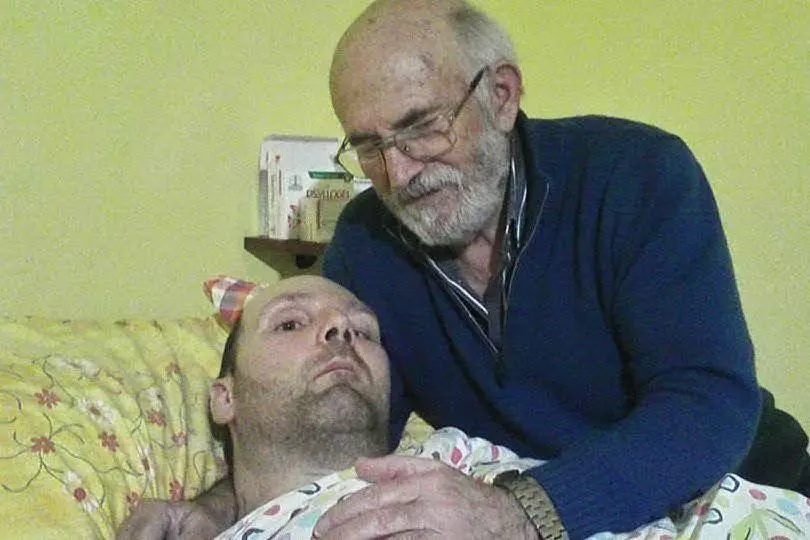 Giovanni Loche con il padre