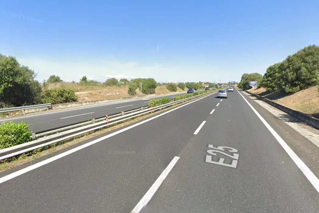 La strada dell'incidente (foto Google Maps)