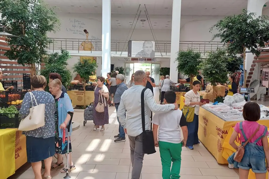 Un mercato di Campagna Amica (Foto concessa da Coldiretti)