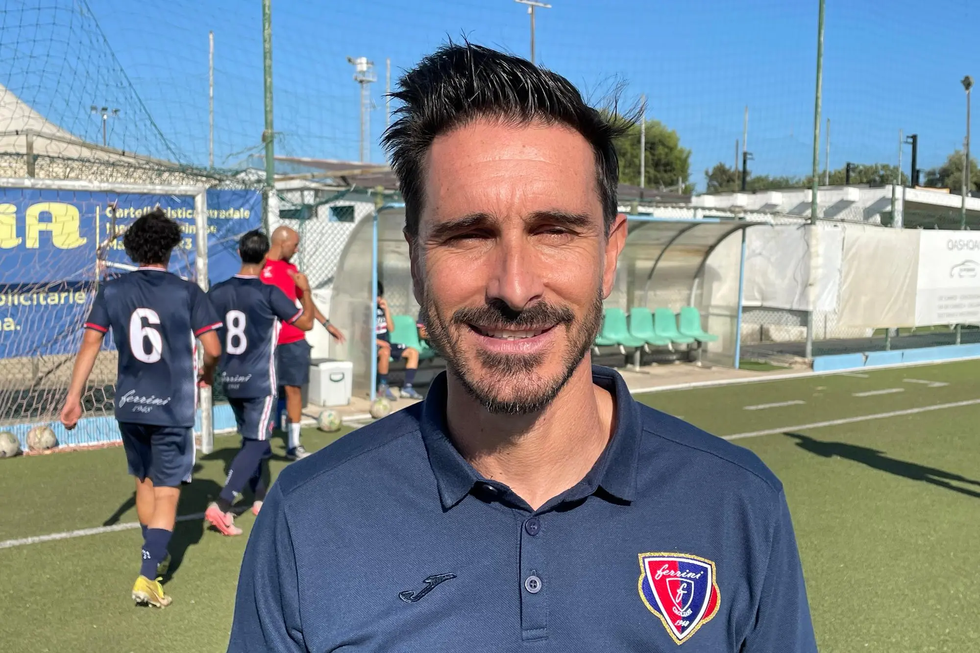 Nicola Manunza (46 anni), prima stagione alla guida della Ferrini (foto Spignesi)