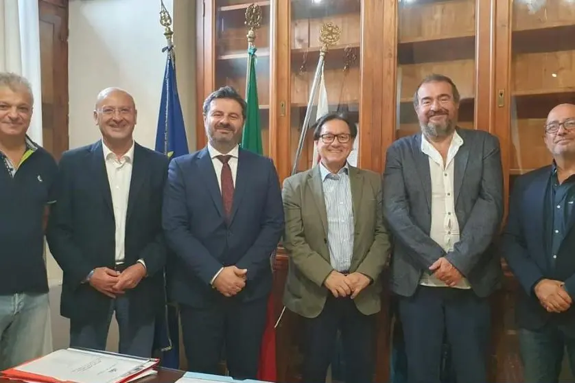 I presidenti del consiglio della Rete col sindaco di Sassari