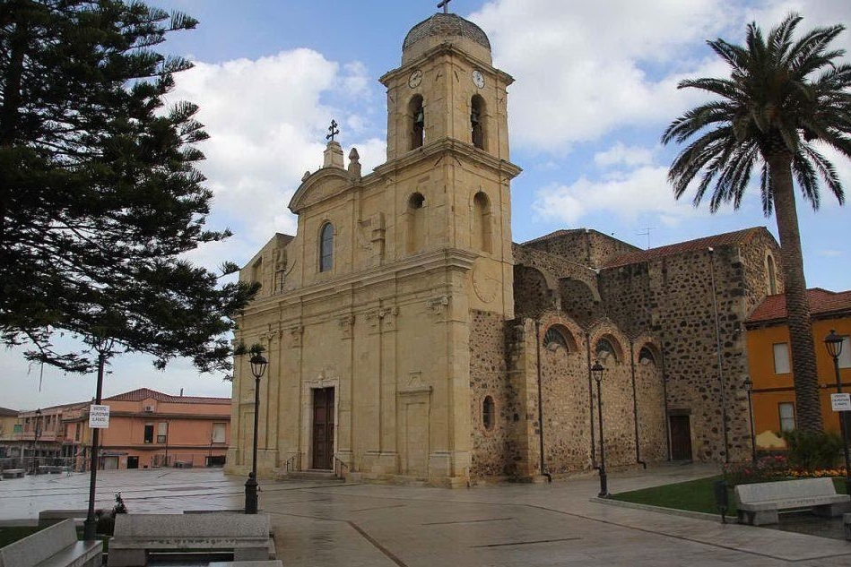 La cattedrale di Terralba (Wikipedia)