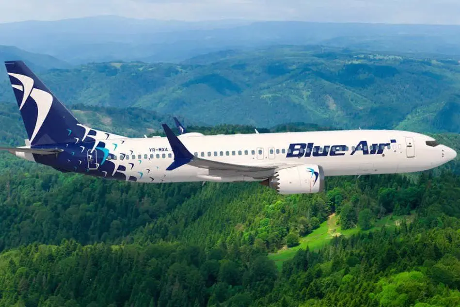 Un aereo della Blue Air (foto ufficio stampa)