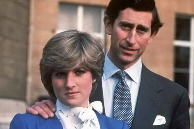 Lady Diana e il principe Carlo (Ansa)