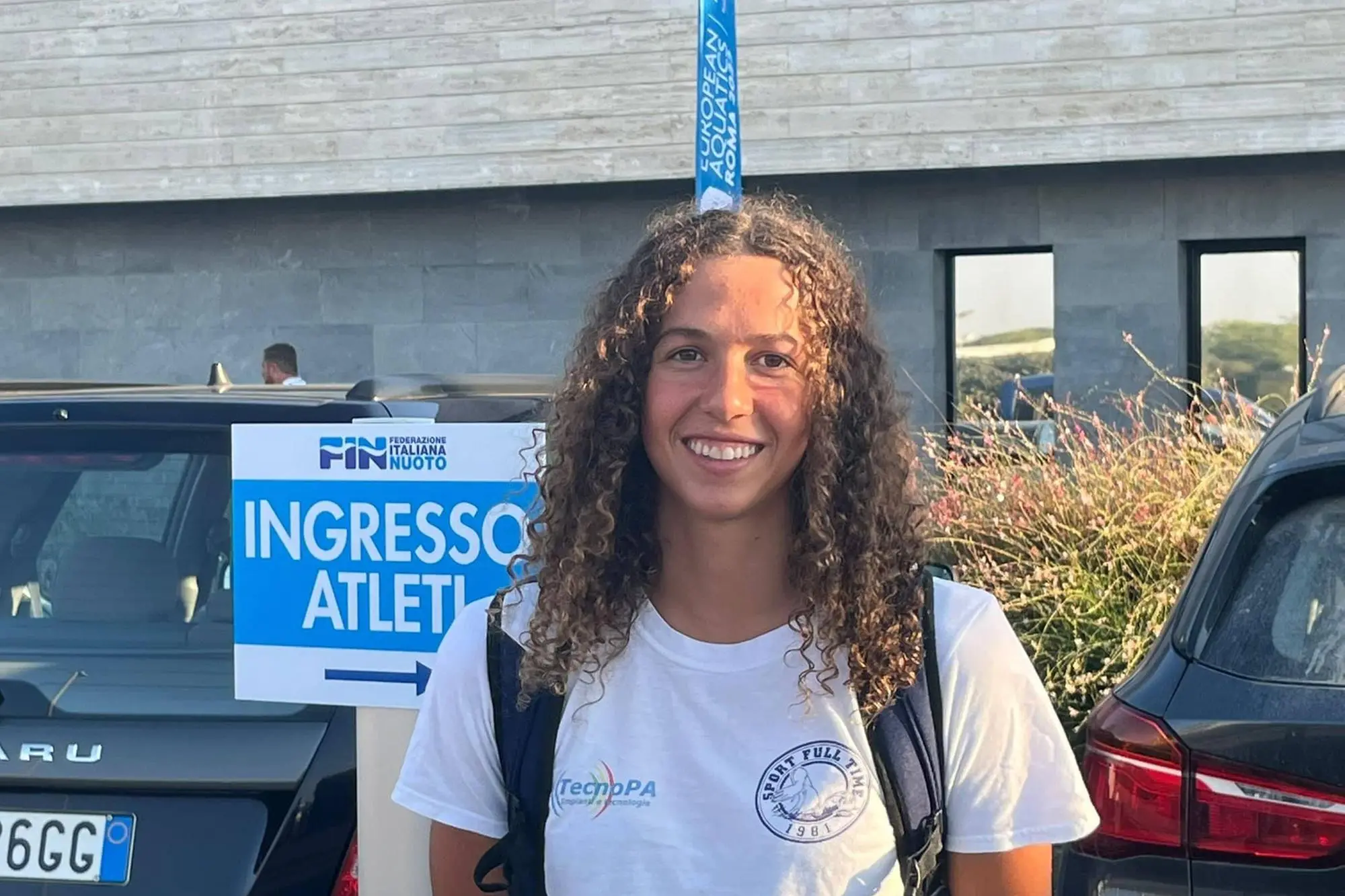 Anna Conti, 18 anni, impegnata ai Tricolori Assoluti di Ostia (foto di Mattia Lasio).