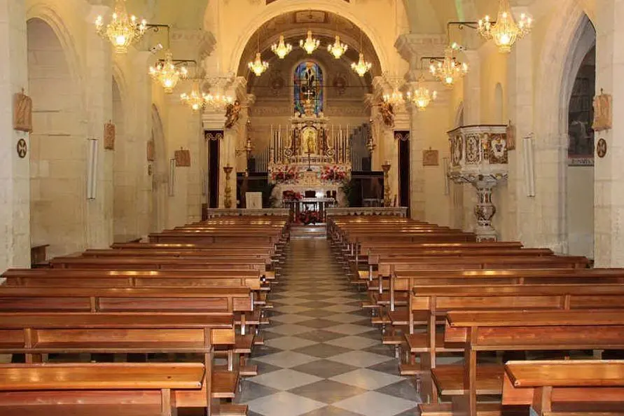 La chiesa di Santa Barbara (Archivio L'Unione Sarda)