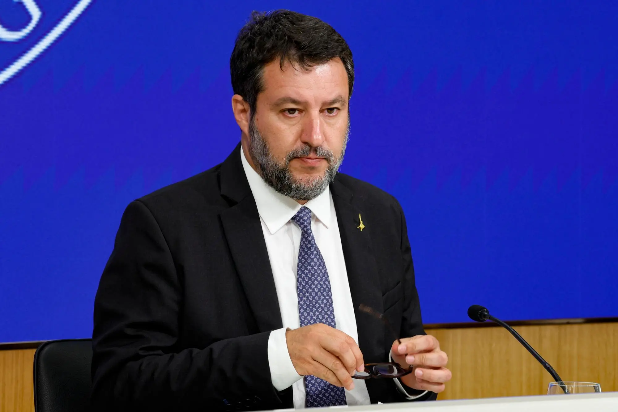 Il ministro delle Infrastrutture e trasporti, Matteo Salvini (Ansa)