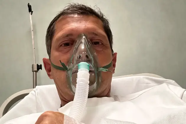 Aldo Montano in ospedale (foto Instagram)