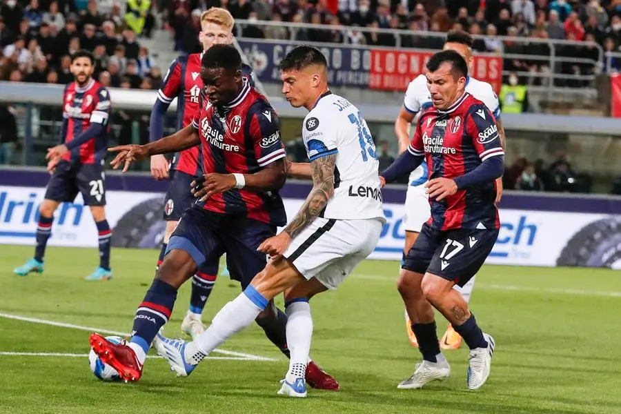 A moment of the match between Bologna and Inter (Ansa-Baracchi)