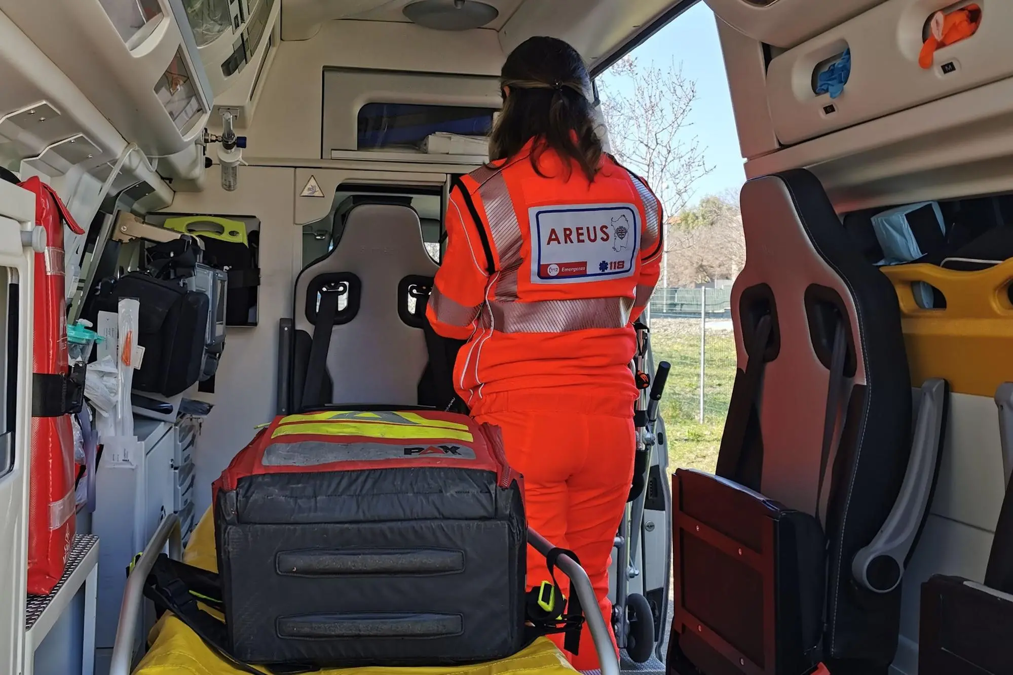 Un'ambulanza del 118
