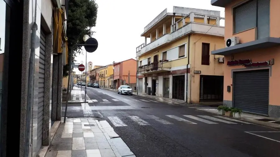 Via Roma, una delle strade principali di San Gavino Monreale\u00A0(foto Pittau)