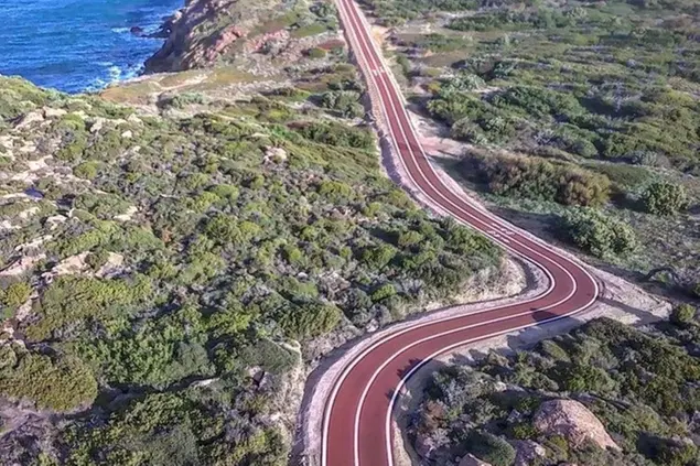 La pista (foto Ansa)
