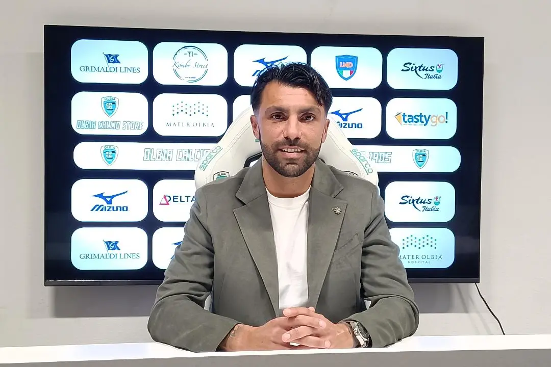 Manuel Gonzalez nella sala stampa del “Nespoli” (foto Ilenia Giagnoni)